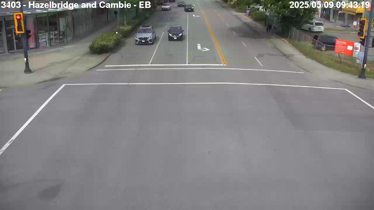 Live Camera Image: Hazelbridge Way at Cambie Road