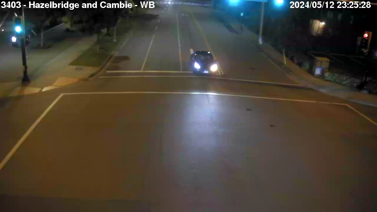 Live Camera Image: Hazelbridge Way at Cambie Road