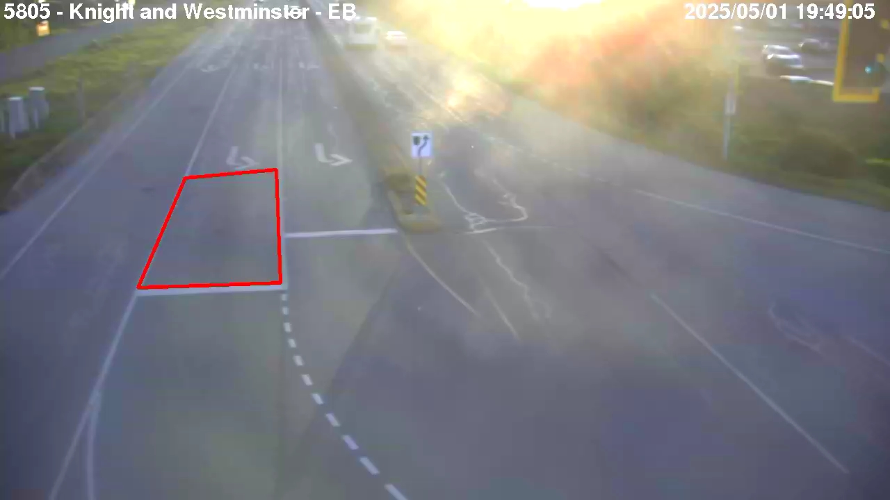 Live Camera Image: Knight Street at Westminster Highway Eastbound