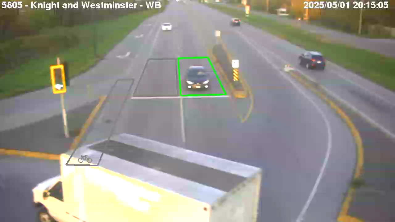 Live Camera Image: Knight Street at Westminster Highway Westbound