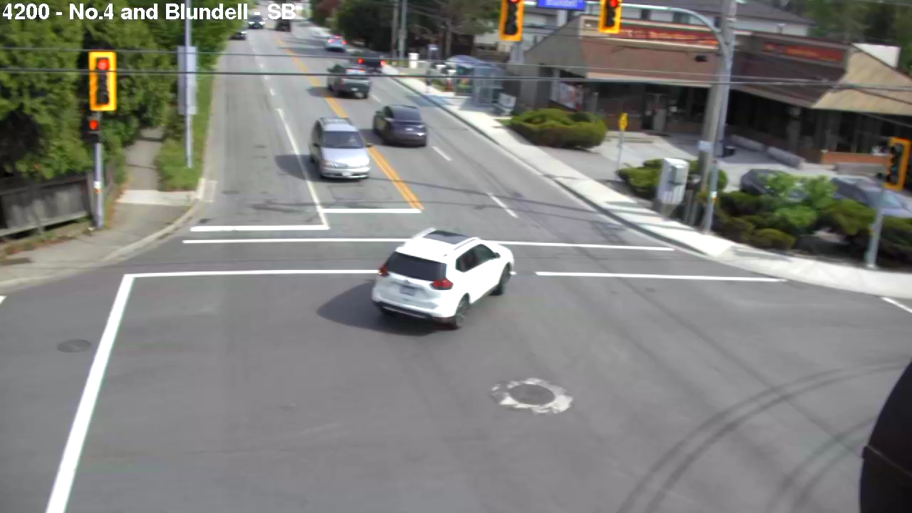 Live Camera Image: No. 4 Road at Blundell Road Southbound