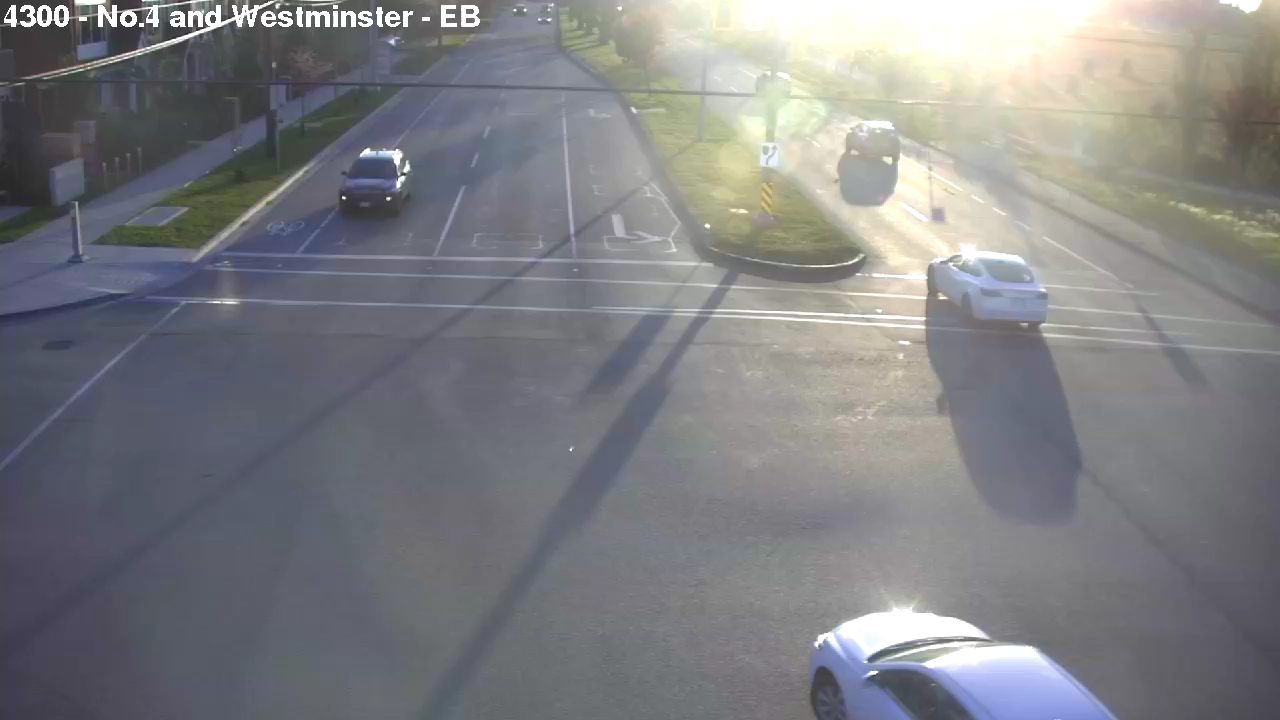 Live Camera Image: No. 4 Road at Westminster Highway Eastbound