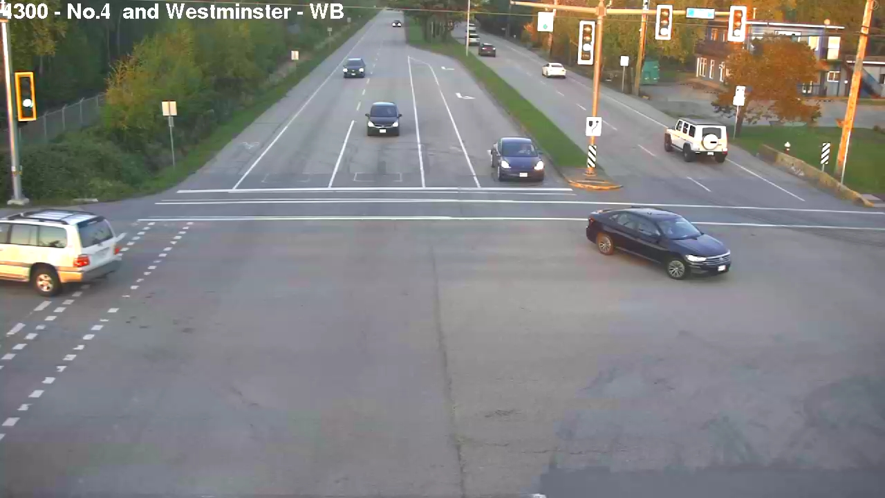 Live Camera Image: No. 4 Road at Westminster Highway Westbound
