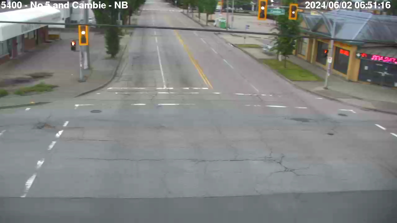 Live Camera Image: No. 5 Road at Cambie Road Northbound