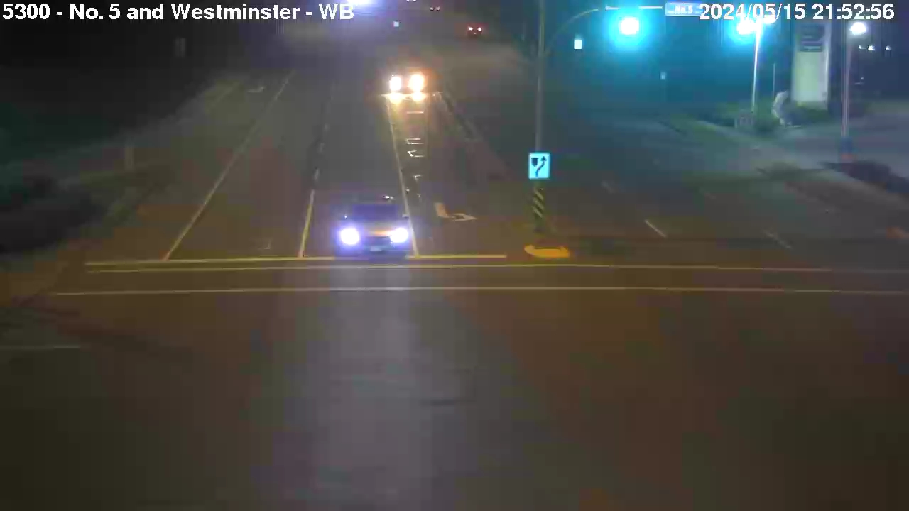 Live Camera Image: No. 5 Road at Westminster Highway Westbound
