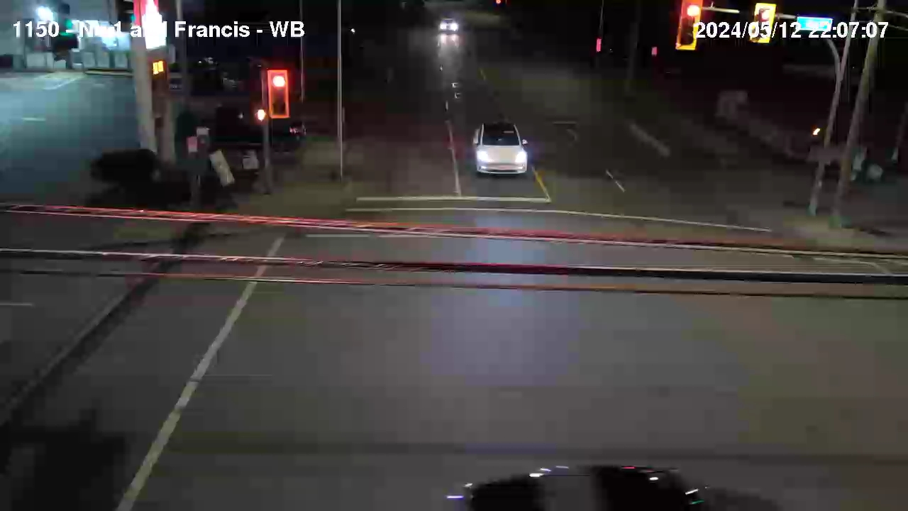 Live Camera Image: No. 1 Road at Francis Road Westbound