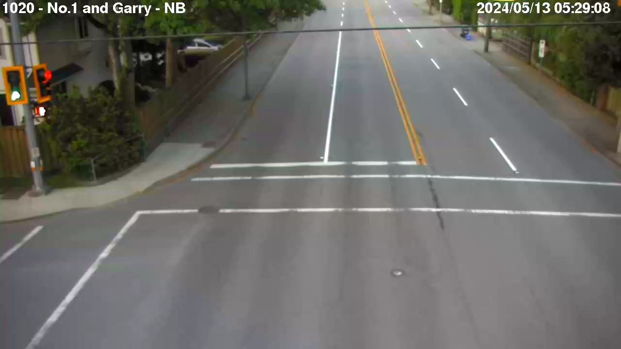 Live Camera Image: No. 1 Road at Garry Street Northbound