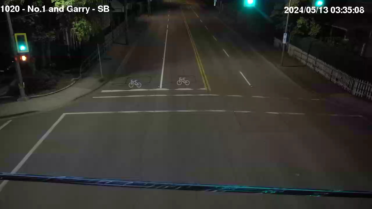 Live Camera Image: No. 1 Road at Garry Street Southbound