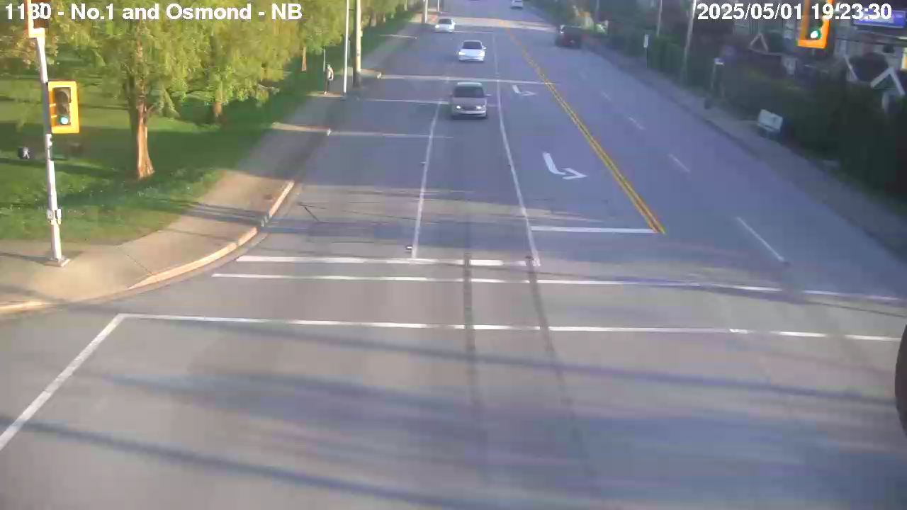 Live Camera Image: No. 1 Road at Osmond Avenue Northbound