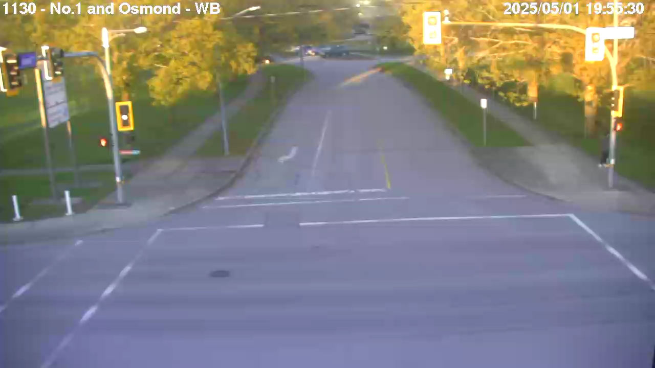 Live Camera Image: No. 1 Road at Osmond Avenue Westbound