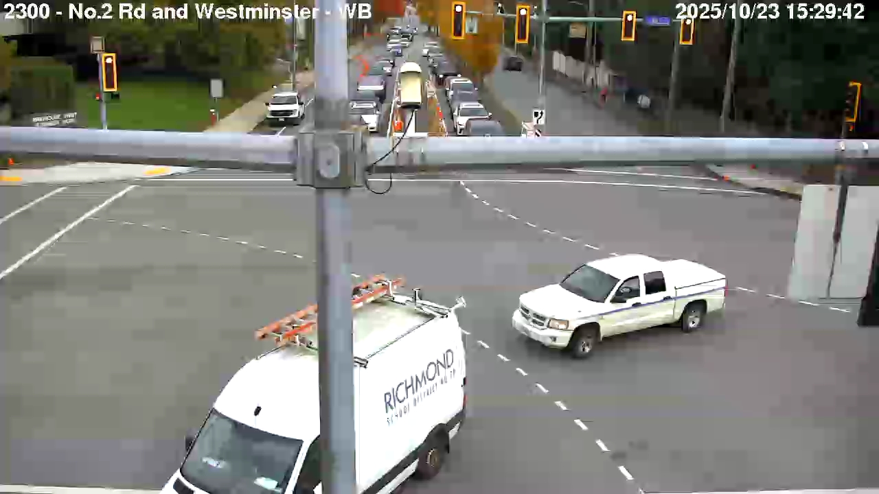 Live Camera Image: No. 2 Road at Westminster Highway Westbound