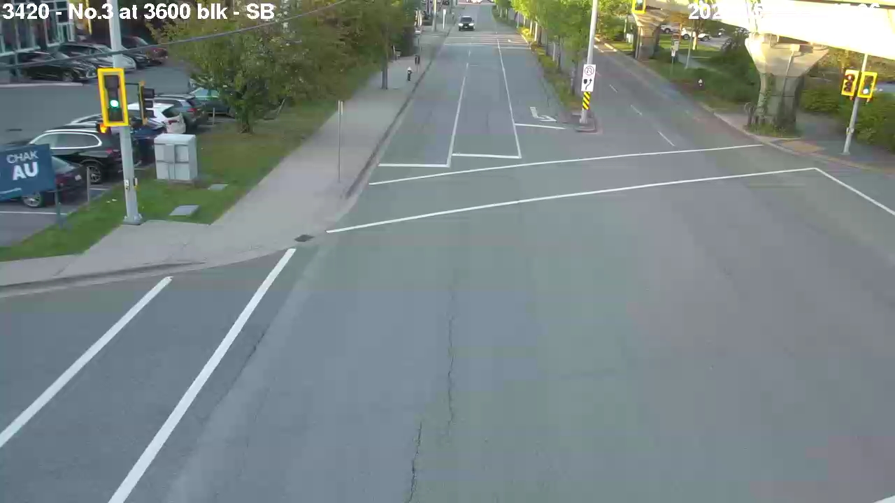 Live Camera Image: No. 3 Road at 3600 block