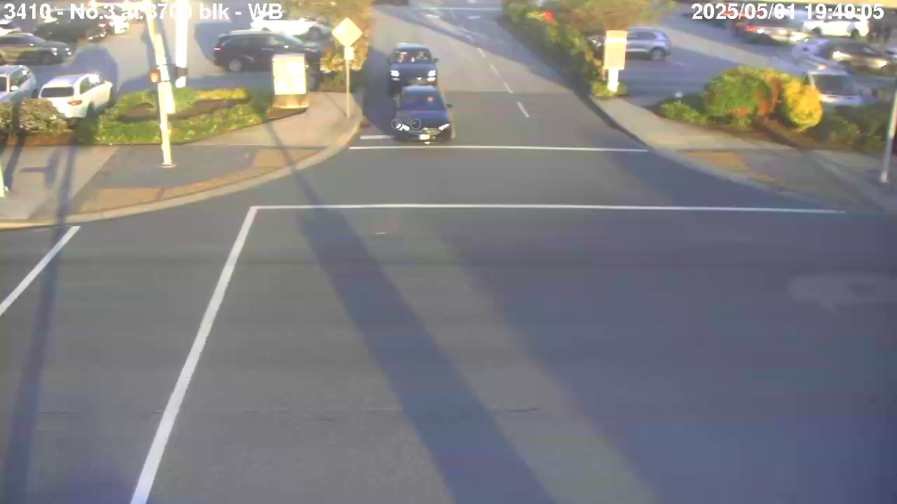 Live Camera Image: No. 3 Road at 3700 block Westbound