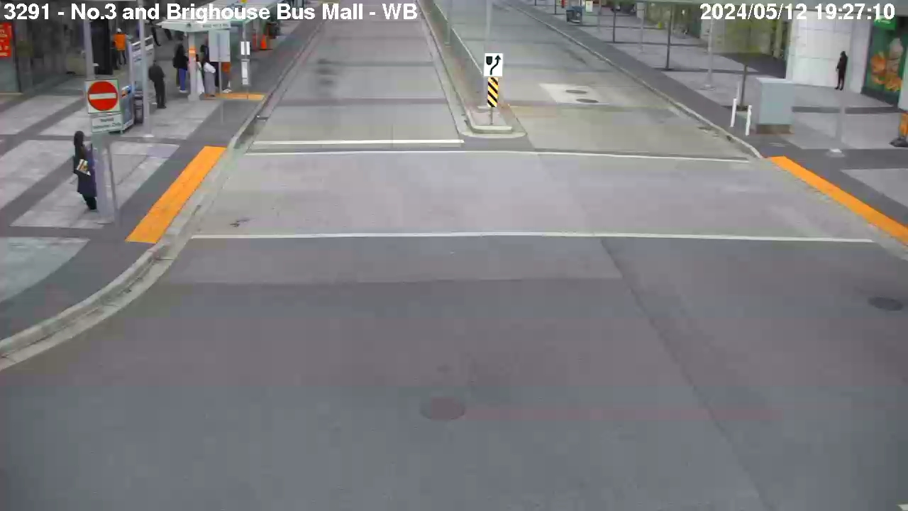 Live Camera Image: No. 3 Road at Bus Mall Westbound