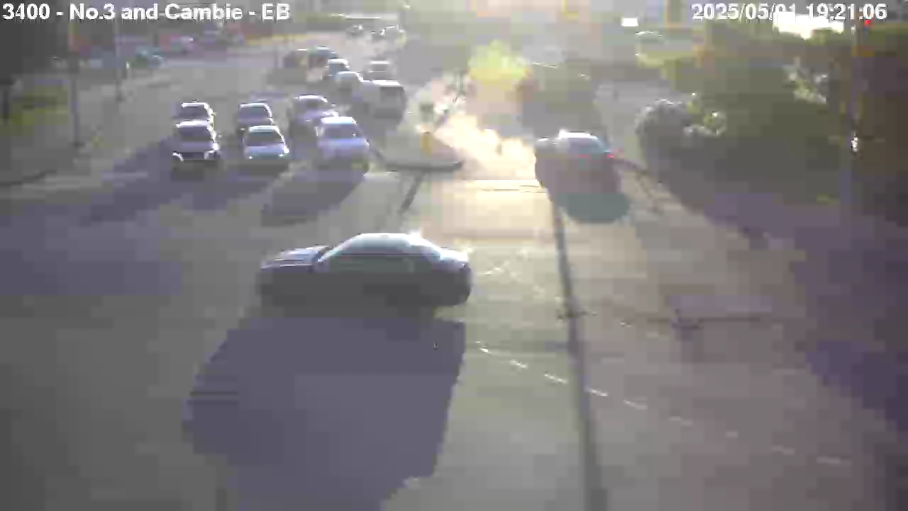 Live Camera Image: No. 3 Road at Cambie Road