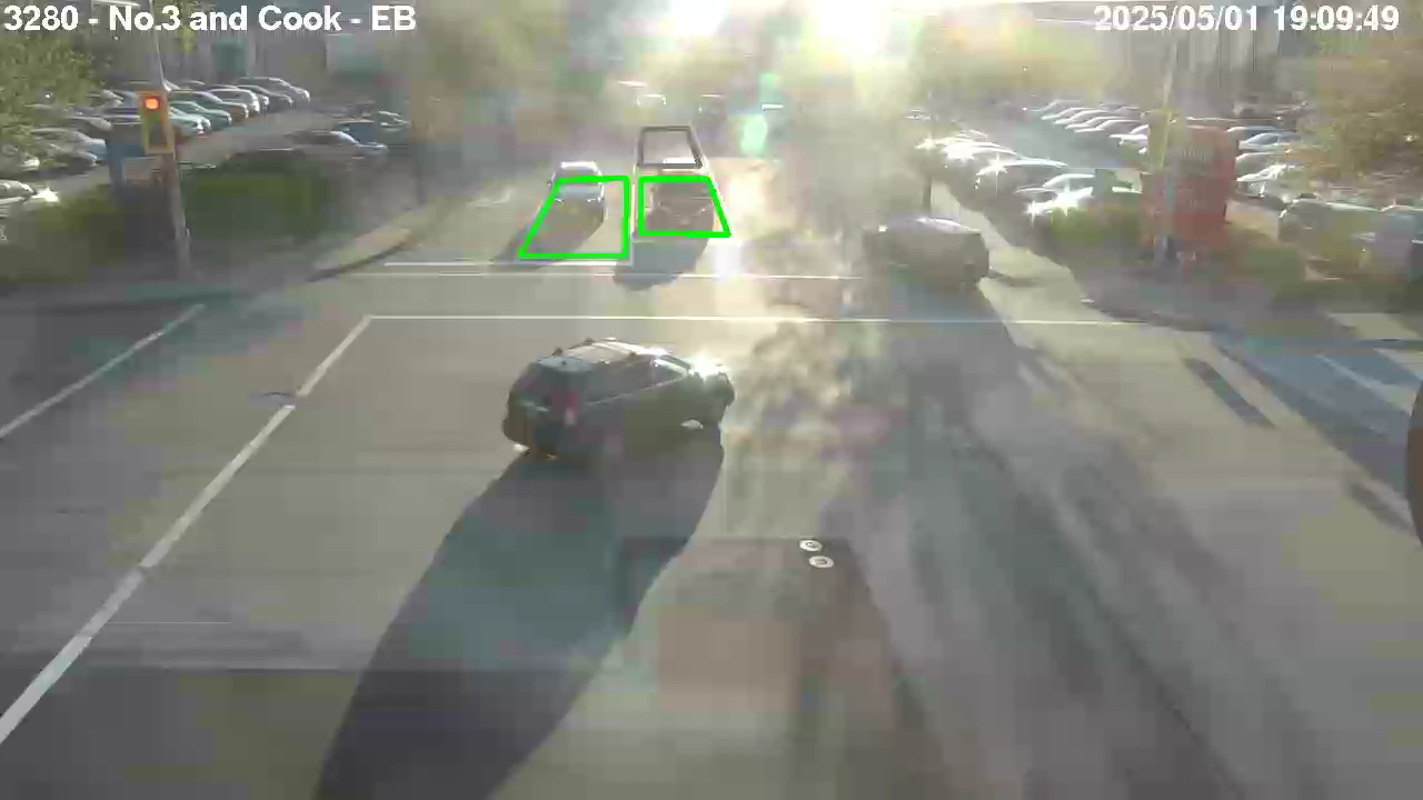 Live Camera Image: No. 3 Road at Cook Road Eastbound