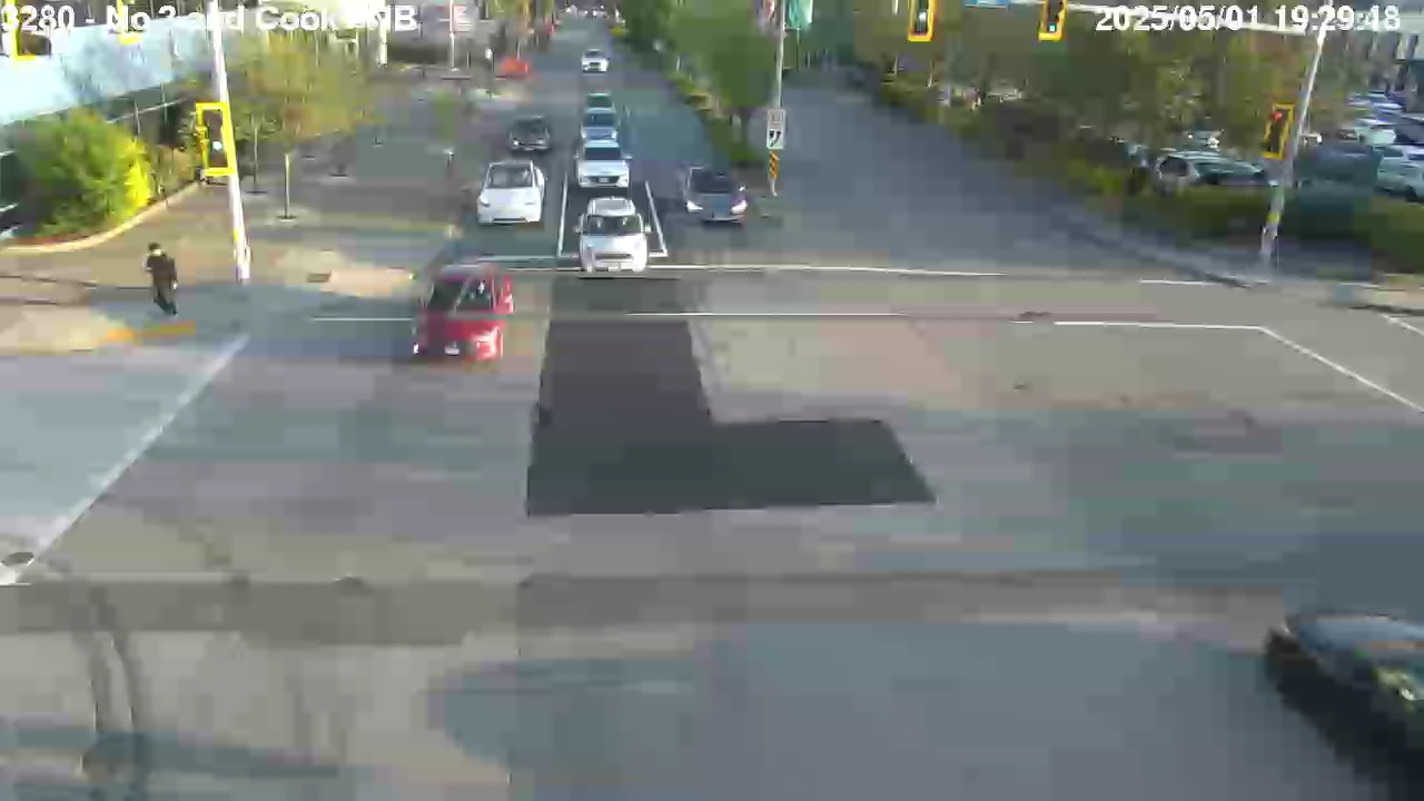 Live Camera Image: No. 3 Road at Cook Road Northbound