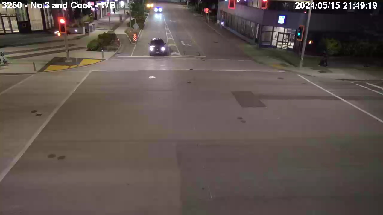 Live Camera Image: No. 3 Road at Cook Road Westbound