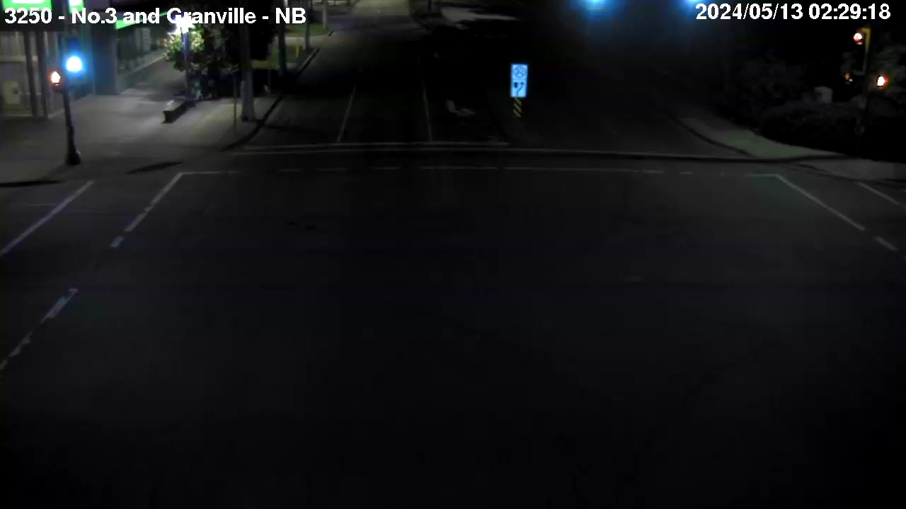 Live Camera Image: No. 3 Road at Granville Avenue Northbound