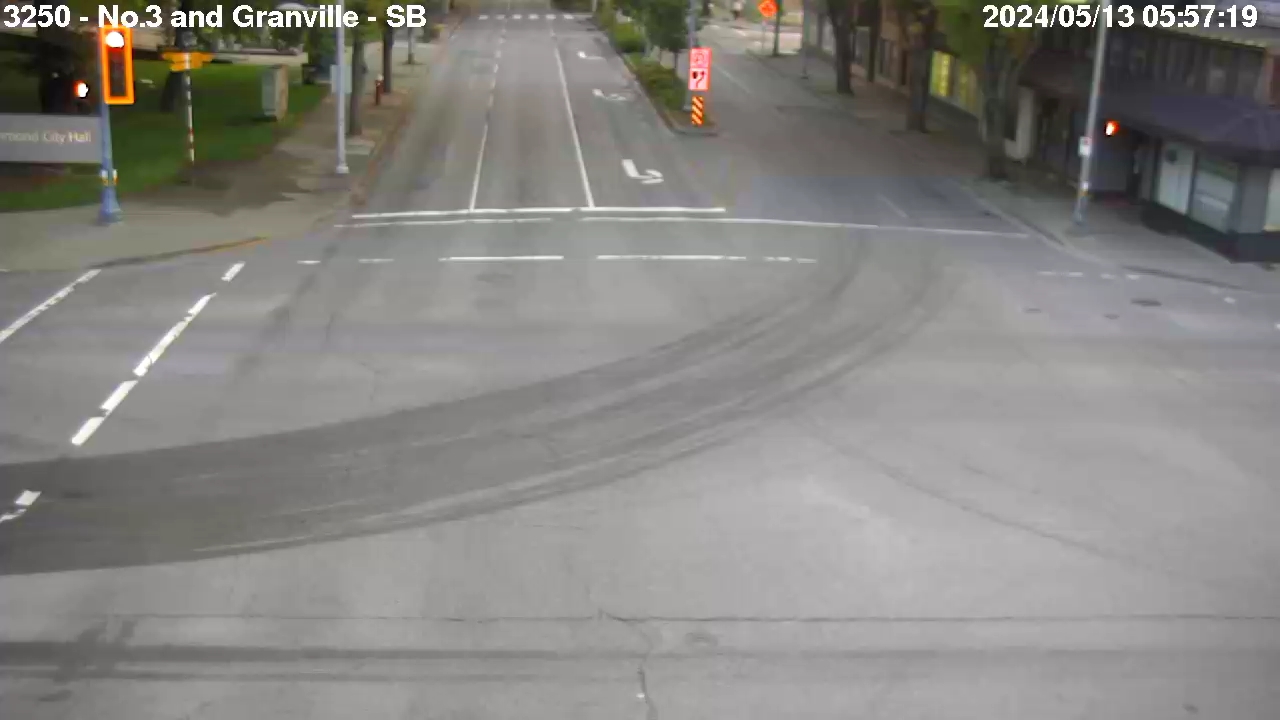 Live Camera Image: No. 3 Road at Granville Avenue Southbound