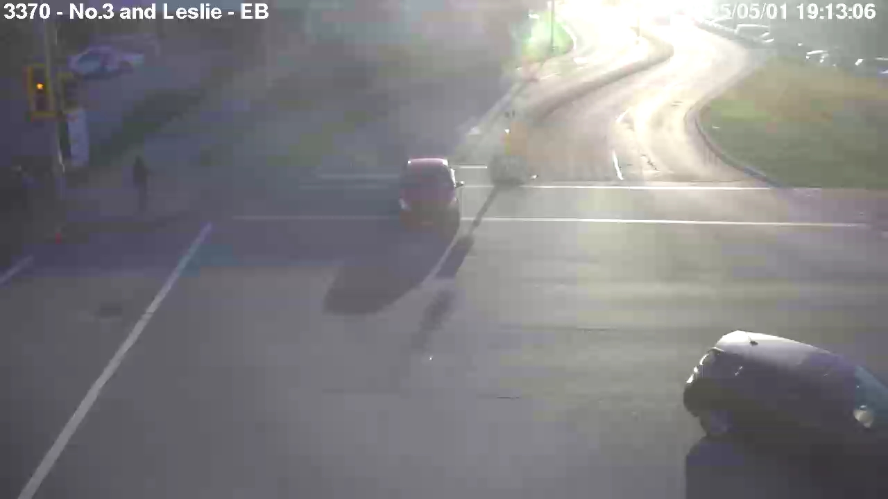 Live Camera Image: No. 3 Road at Leslie Road