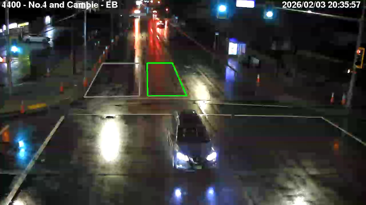 Live Camera Image: No. 4 Road at Cambie Road Eastbound