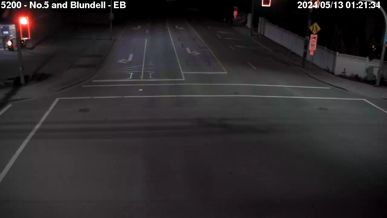 Live Camera Image: No. 5 Road at Blundell Road Eastbound
