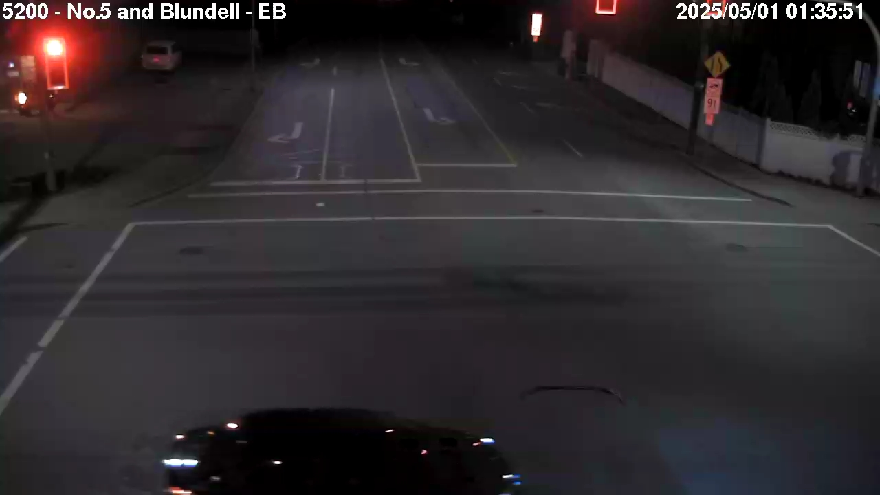 Live Camera Image: No. 5 Road at Blundell Road Eastbound