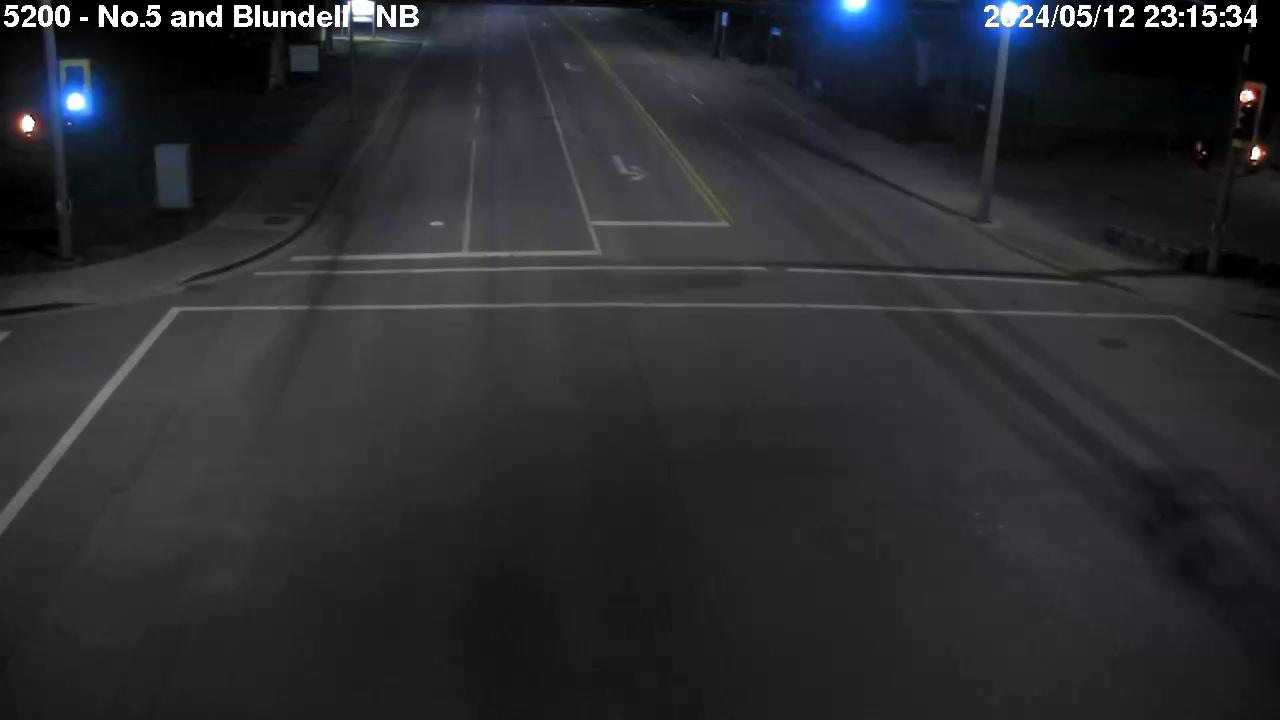 Live Camera Image: No. 5 Road at Blundell Road Northbound
