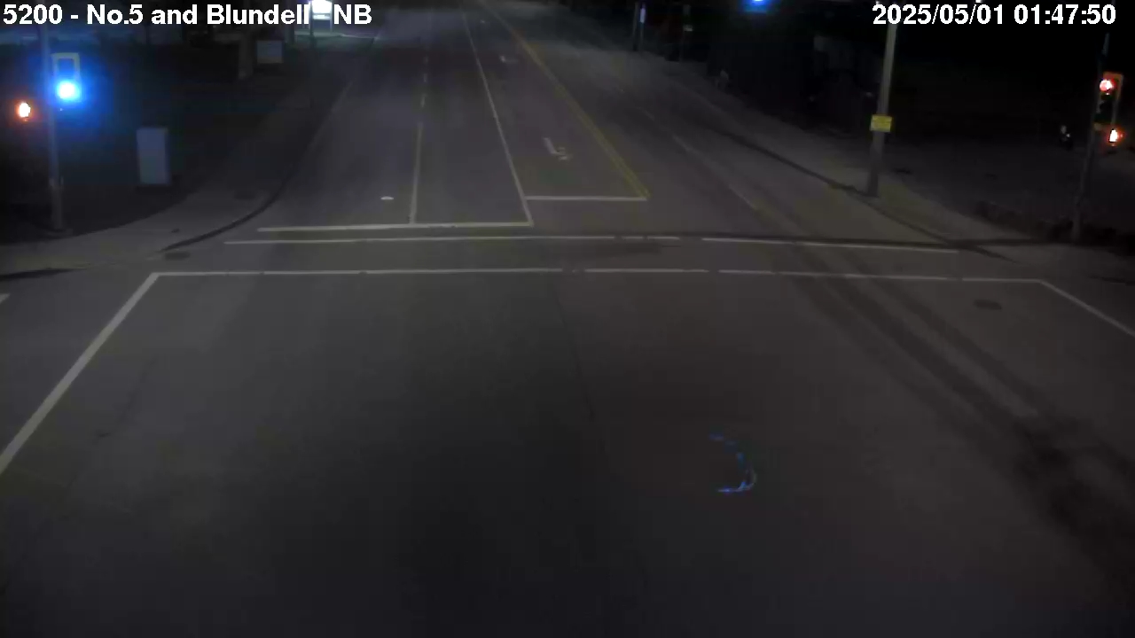 Live Camera Image: No. 5 Road at Blundell Road Northbound