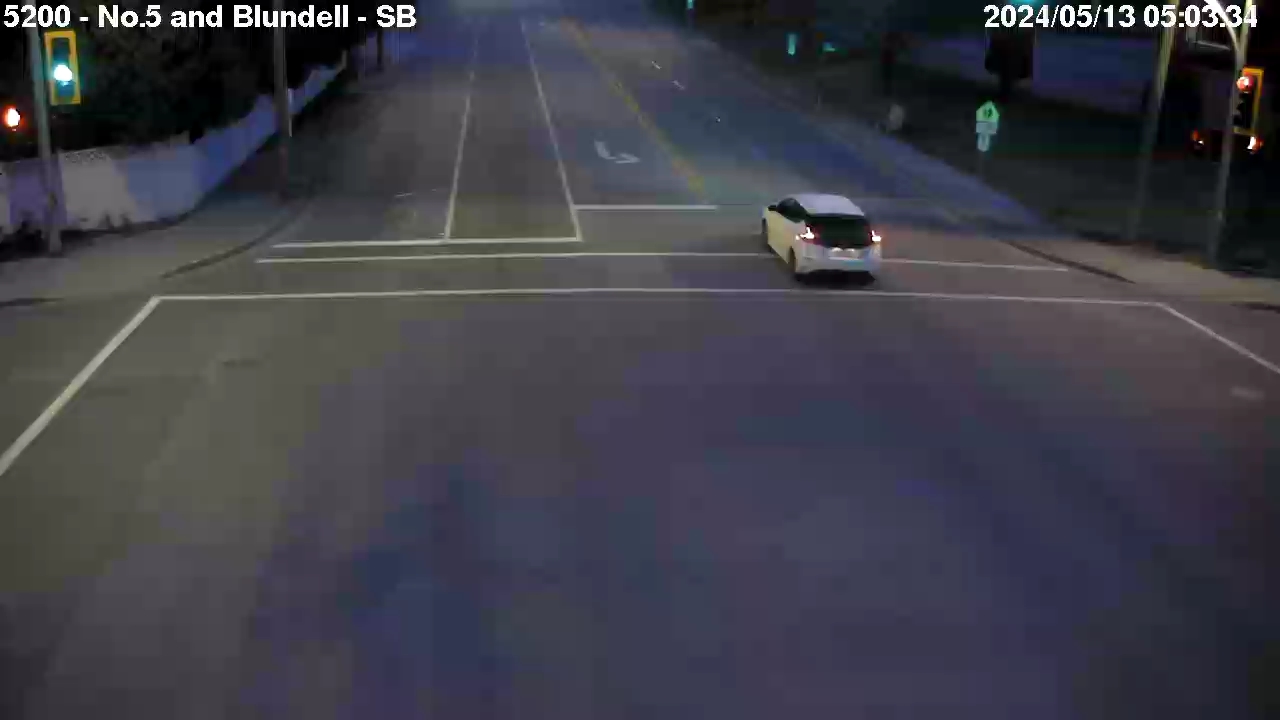 Live Camera Image: No. 5 Road at Blundell Road Southbound