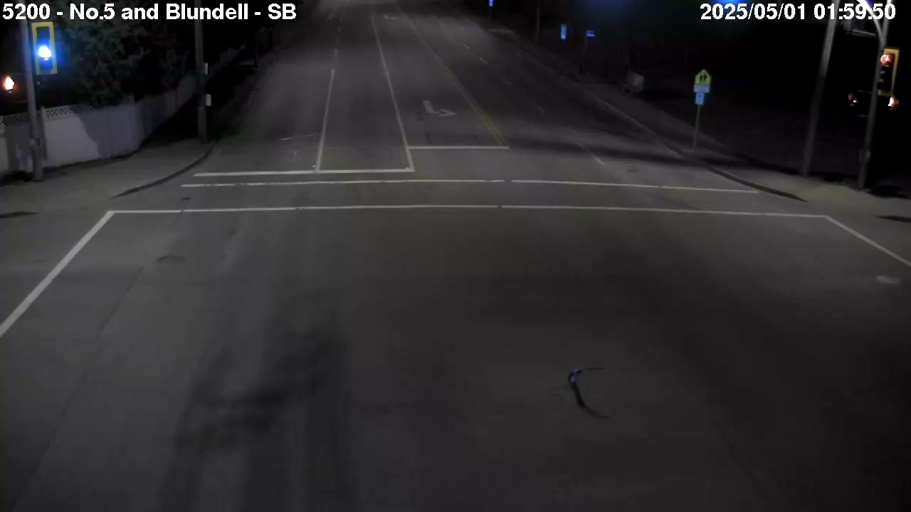 Live Camera Image: No. 5 Road at Blundell Road Southbound