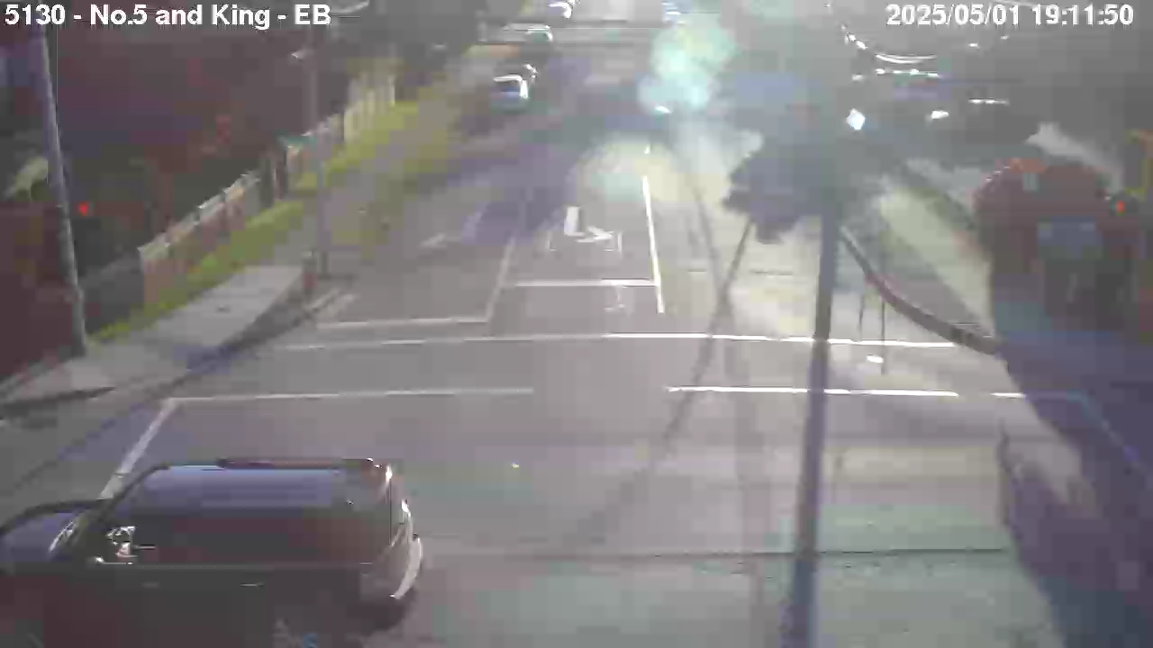 Live Camera Image: No. 5 Road at King Road Eastbound