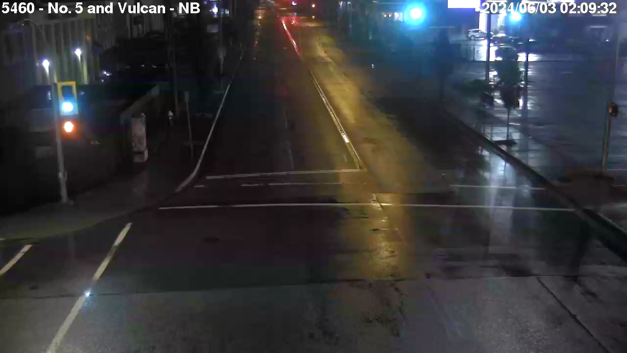 Live Camera Image: No. 5 Road at Vulcan Way Northbound