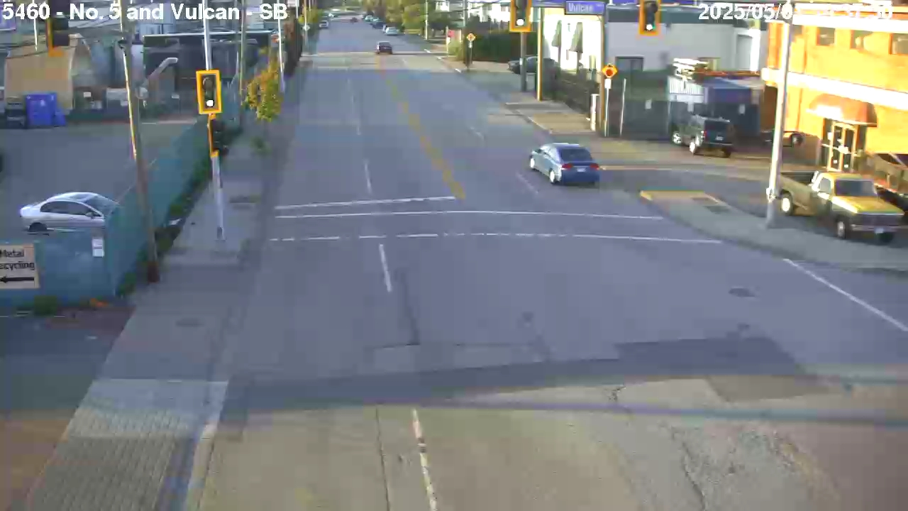 Live Camera Image: No. 5 Road at Vulcan Way Southbound