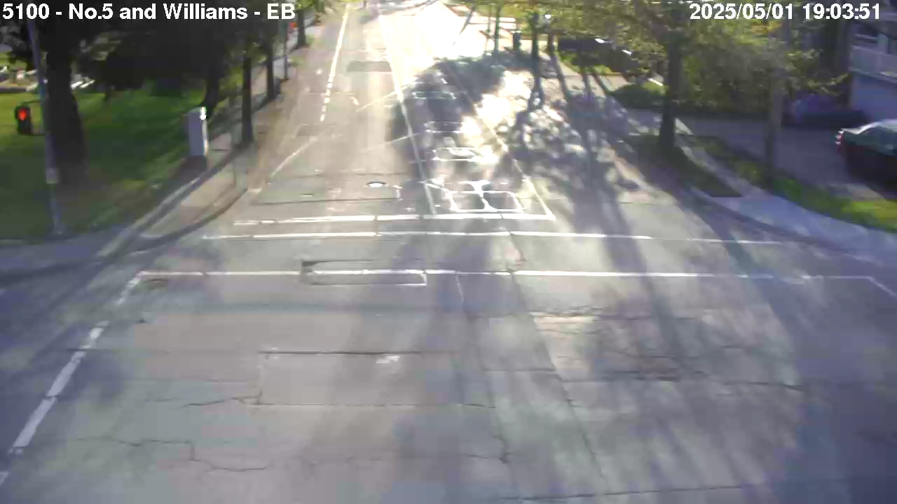 Live Camera Image: No. 5 Road at Williams Road Eastbound