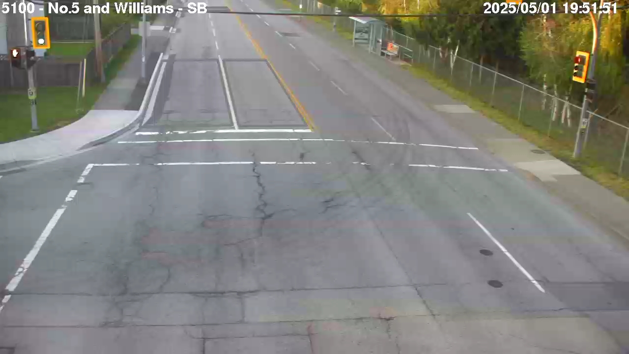 Live Camera Image: No. 5 Road at Williams Road Southbound