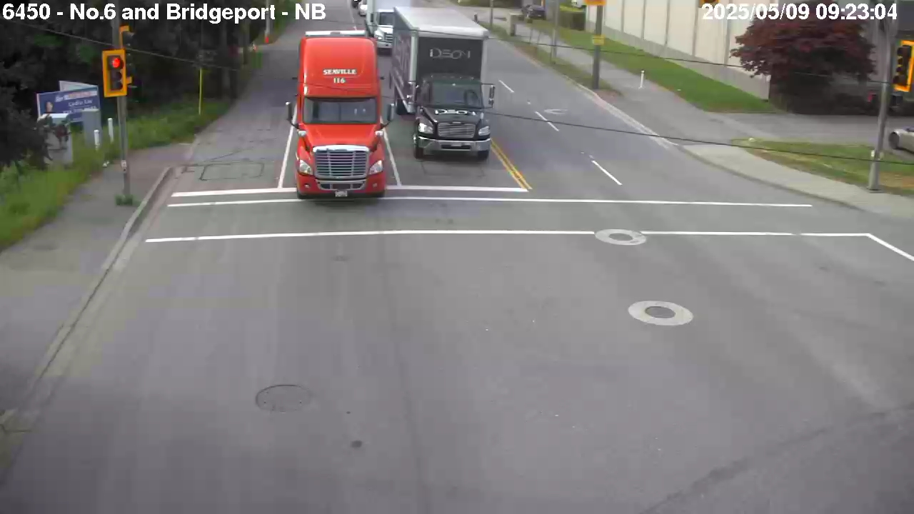 Live Camera Image: No. 6 Road at Bridgeport Road Northbound