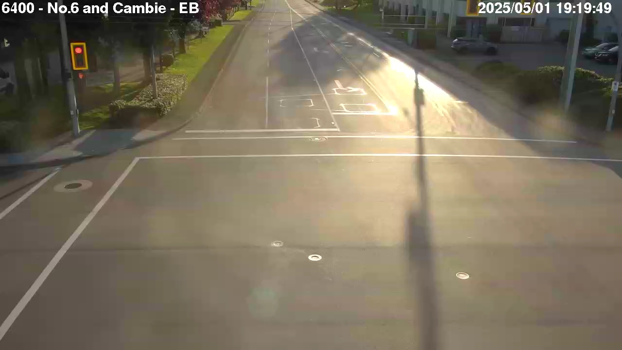 Live Camera Image: No. 6 Road at Cambie Road Eastbound