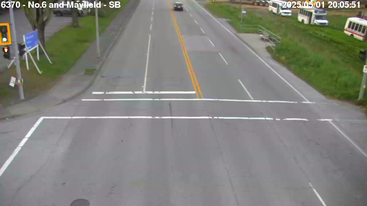 Live Camera Image: No. 6 Road at Mayfield Place Southbound