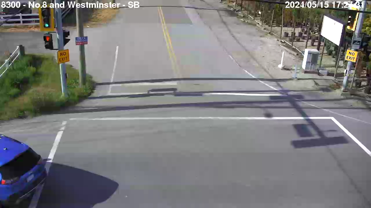 Live Camera Image: No. 8 Road at Westminster Highway Southbound