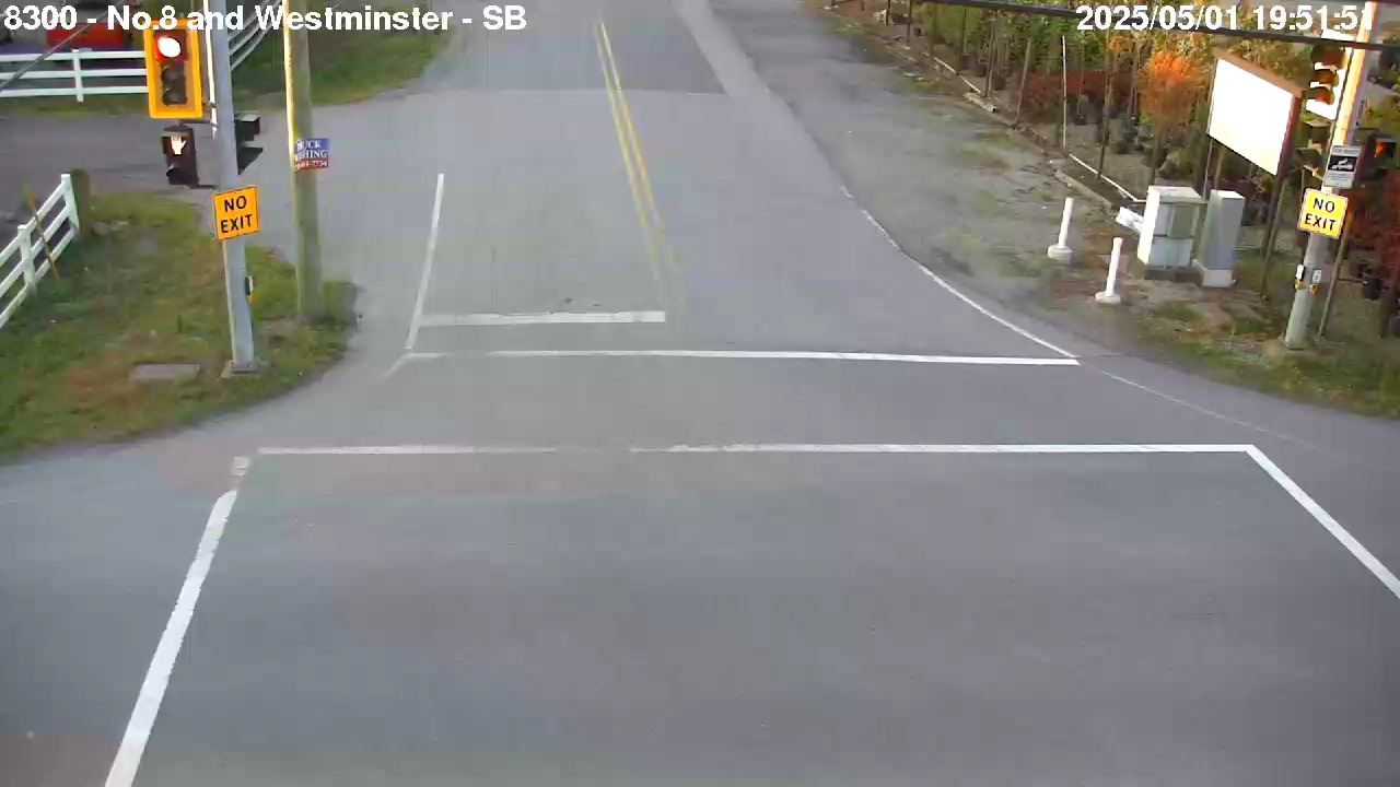 Live Camera Image: No. 8 Road at Westminster Highway Southbound