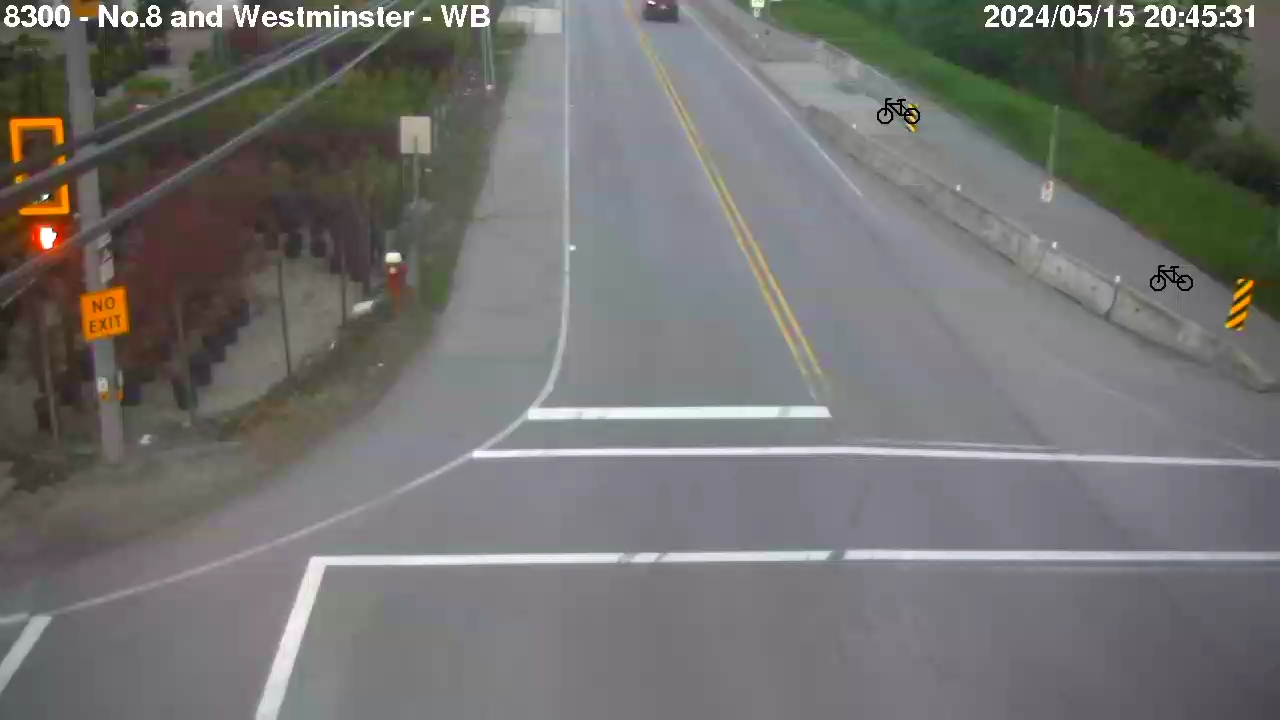 Live Camera Image: No. 8 Road at Westminster Highway Westbound