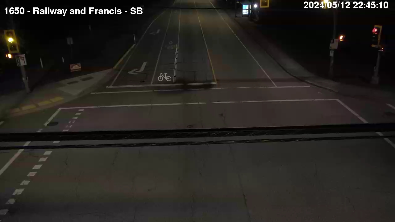 Live Camera Image: Railway Avenue at Francis Road Southbound