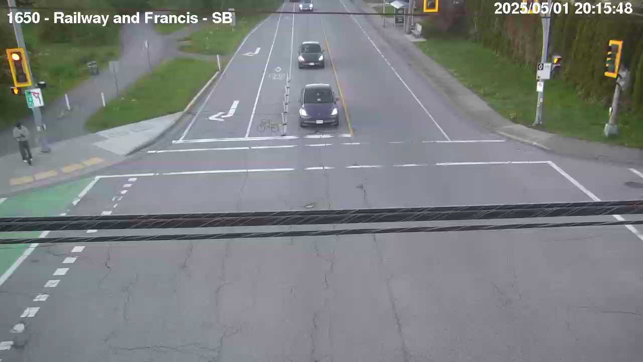 Live Camera Image: Railway Avenue at Francis Road Southbound