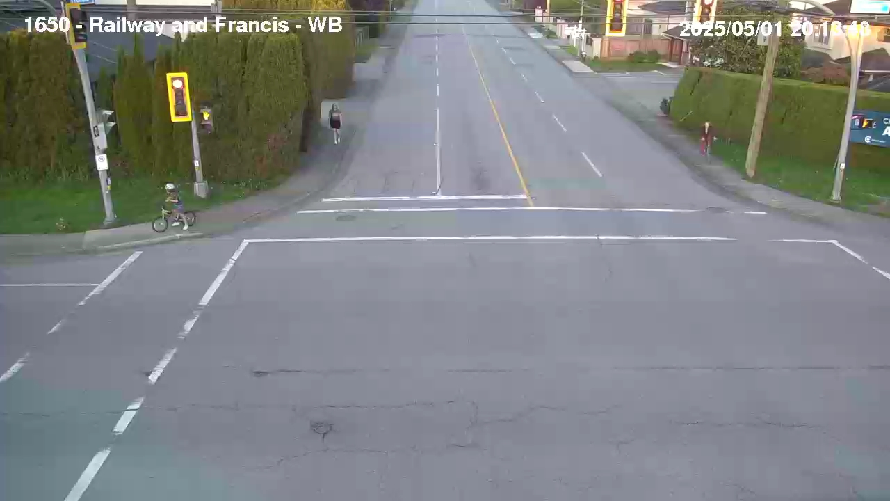 Live Camera Image: Railway Avenue at Francis Road Westbound