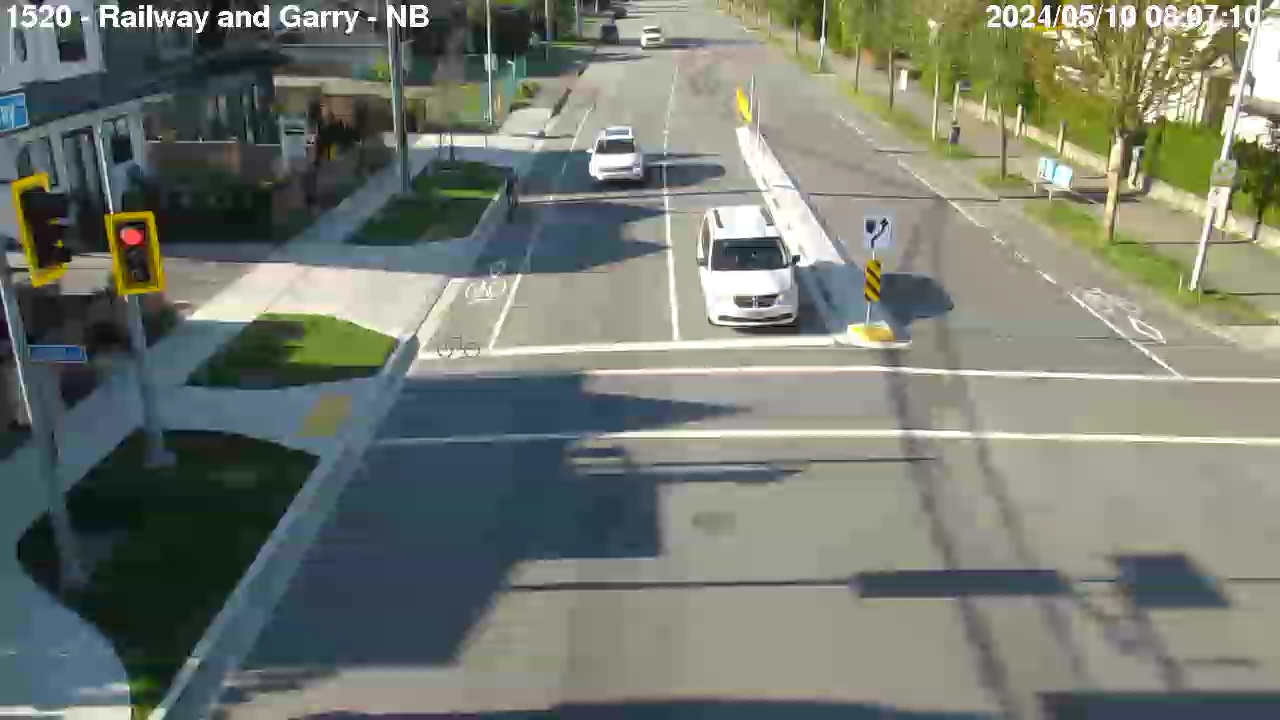 Live Camera Image: Railway Avenue at Garry Street Northbound