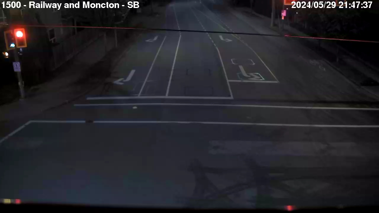 Live Camera Image: Railway Avenue at Moncton Street Southbound