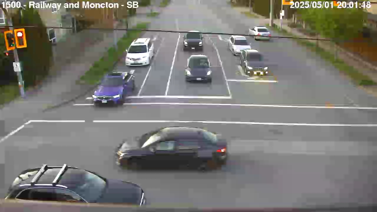 Live Camera Image: Railway Avenue at Moncton Street Southbound