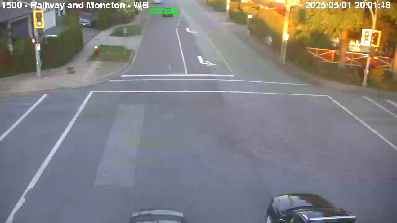 Live Camera Image: Railway Avenue at Moncton Street Westbound